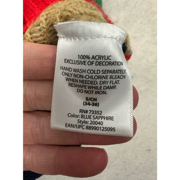 Jolly Sweaters Ugly Christmas Sweater Size Small Santa Orange Hunting Vest - Picture 5 of 7